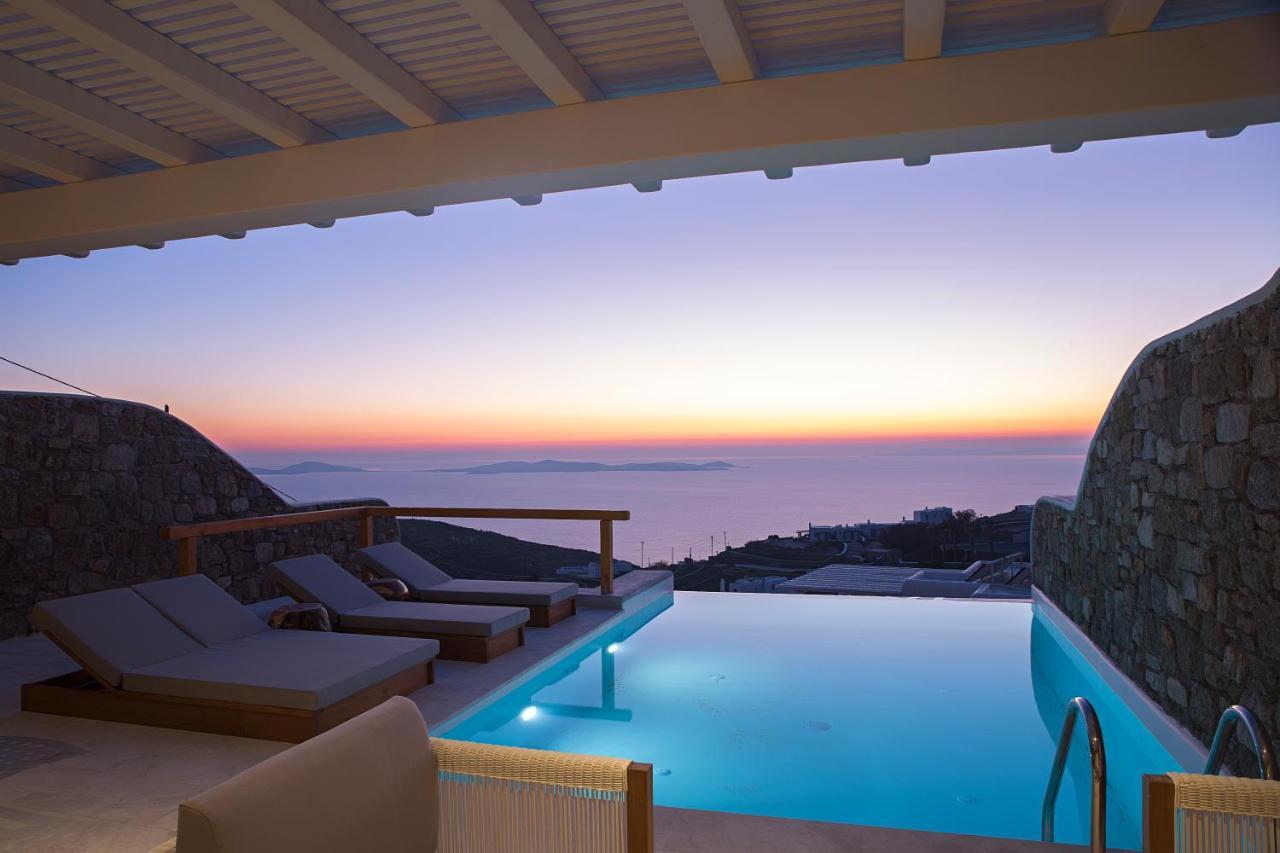 Villa Apollo-Private Pool-Amazing View Mykonos Town Exteriör bild