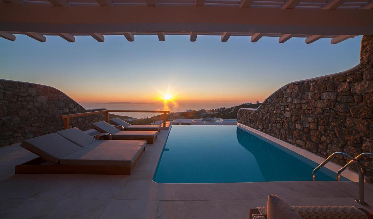 Villa Apollo-Private Pool-Amazing View Mykonos Town Exteriör bild